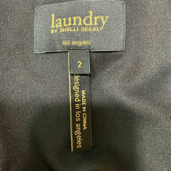 Laundry by Shelli Segal Dress 2 Sequin Shift Metallic Striped Cocktail Party New - Picture 8 of 10